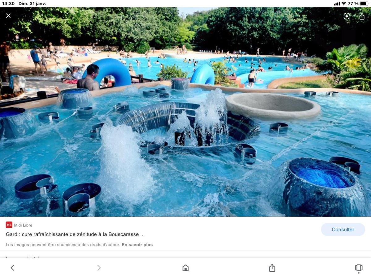 Appartement 3 Min A Pied Du Centre D'Uzes Parking Piscine Bagian luar foto